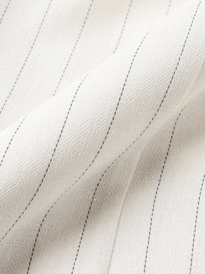 Crisp weave long gillet 詳細画像