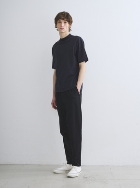 Men's sanded jersey pique mockneck 詳細画像