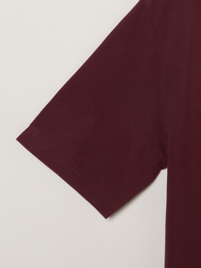 Men's sanded jersey pique mockneck 詳細画像