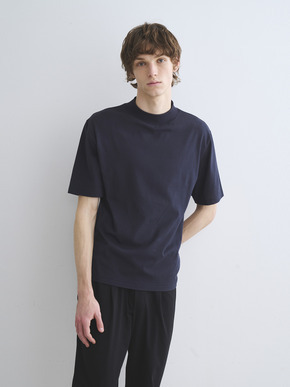 Men's sanded jersey pique mockneck 詳細画像