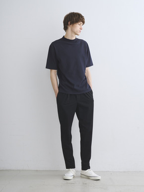 Men's sanded jersey pique mockneck 詳細画像