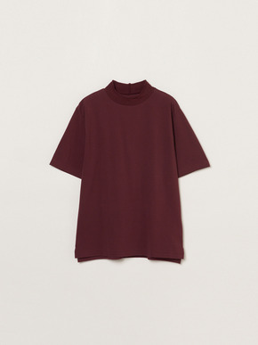 Men's sanded jersey pique mockneck 詳細画像