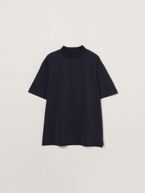 Men's sanded jersey pique mockneck 詳細画像