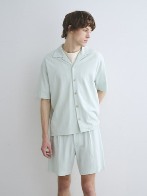 Men's double-knit supima s/s shirt 詳細画像