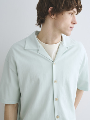 Men's double-knit supima s/s shirt 詳細画像
