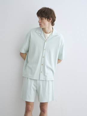 Men's double-knit supima s/s shirt 詳細画像