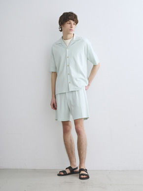 Men's double-knit supima s/s shirt 詳細画像