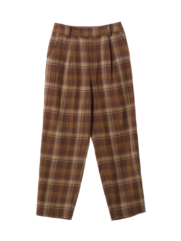 Cotton plaid pant