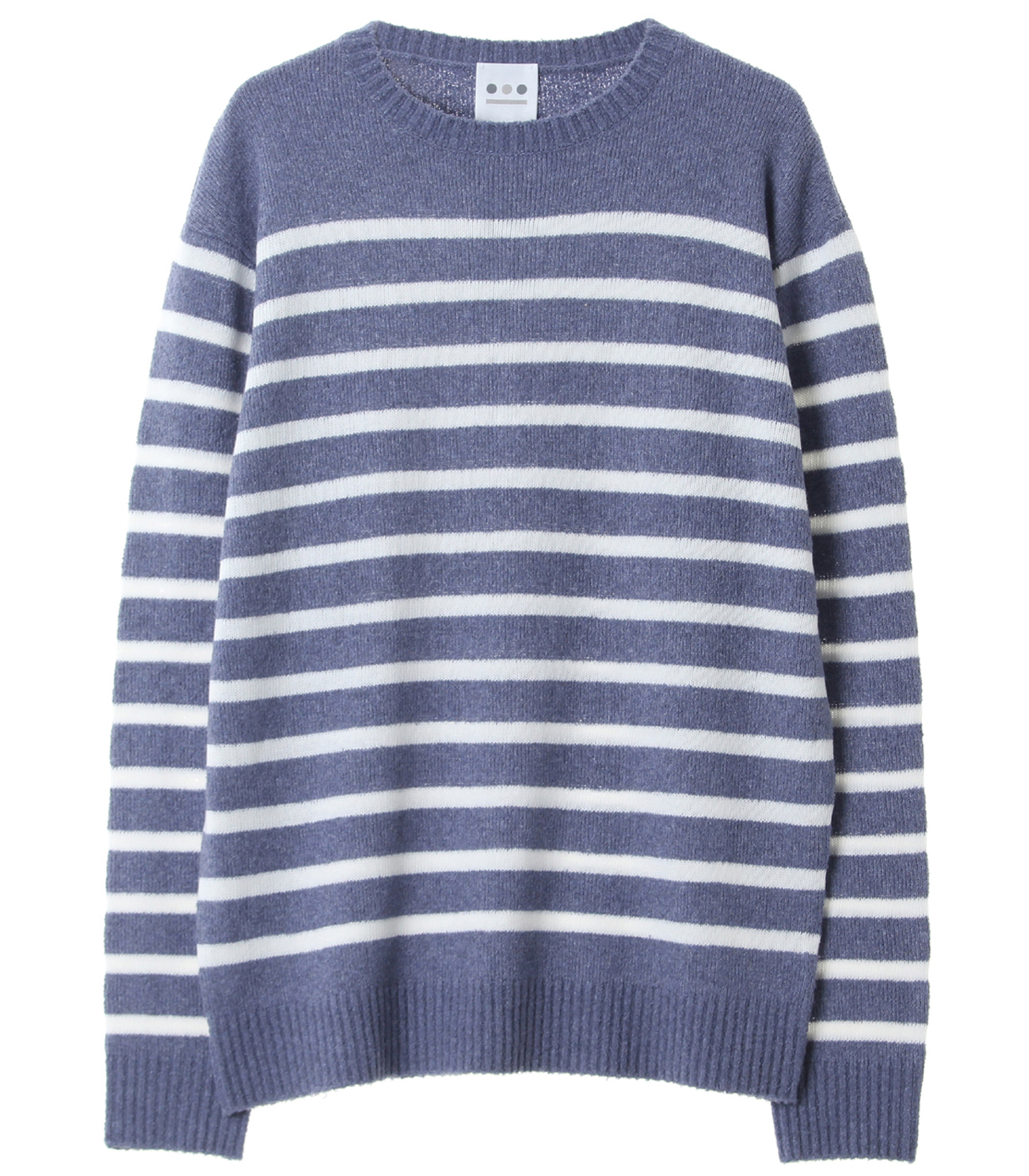 Men 039 S Pannel Border L S Crewneck スリードッツ オフィシャルオンラインショップ