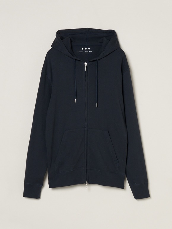 Men's brushed rib double hoody