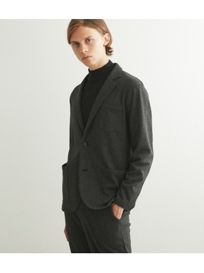 Men's Hound tooth wool cotton jacket 詳細画像