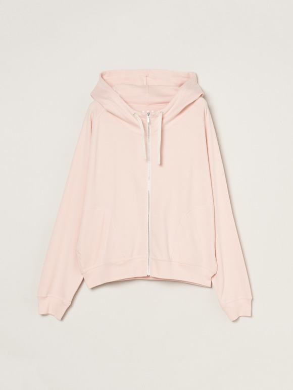 Organic cotton knit zip hoody