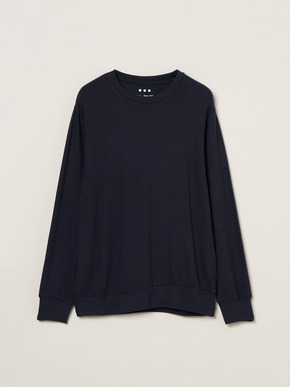 Brushed sweater simple crew neck 詳細画像