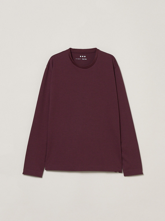 Men's powdery cotton crew neck