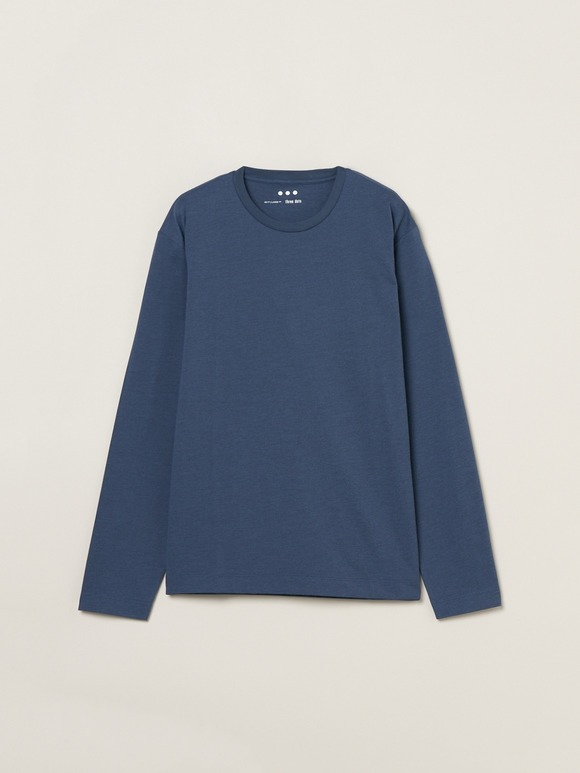 Men's powdery cotton crew neck