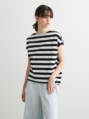 Big stripe french sleeve tee 詳細画像