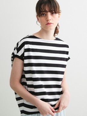 Big stripe french sleeve tee 詳細画像