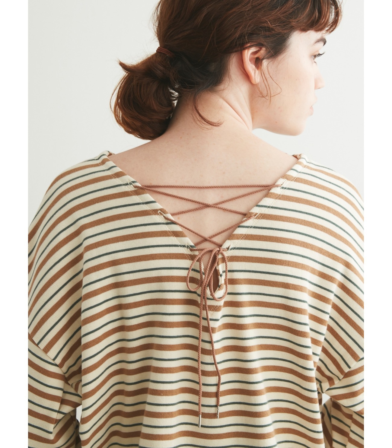 Heavy rib wide sleeve back race tee｜スリードッツ オフィシャル