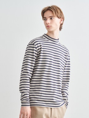 Men's border l/s high neck 詳細画像