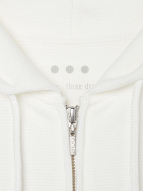 Men's supima bare waffle zip hoody 詳細画像