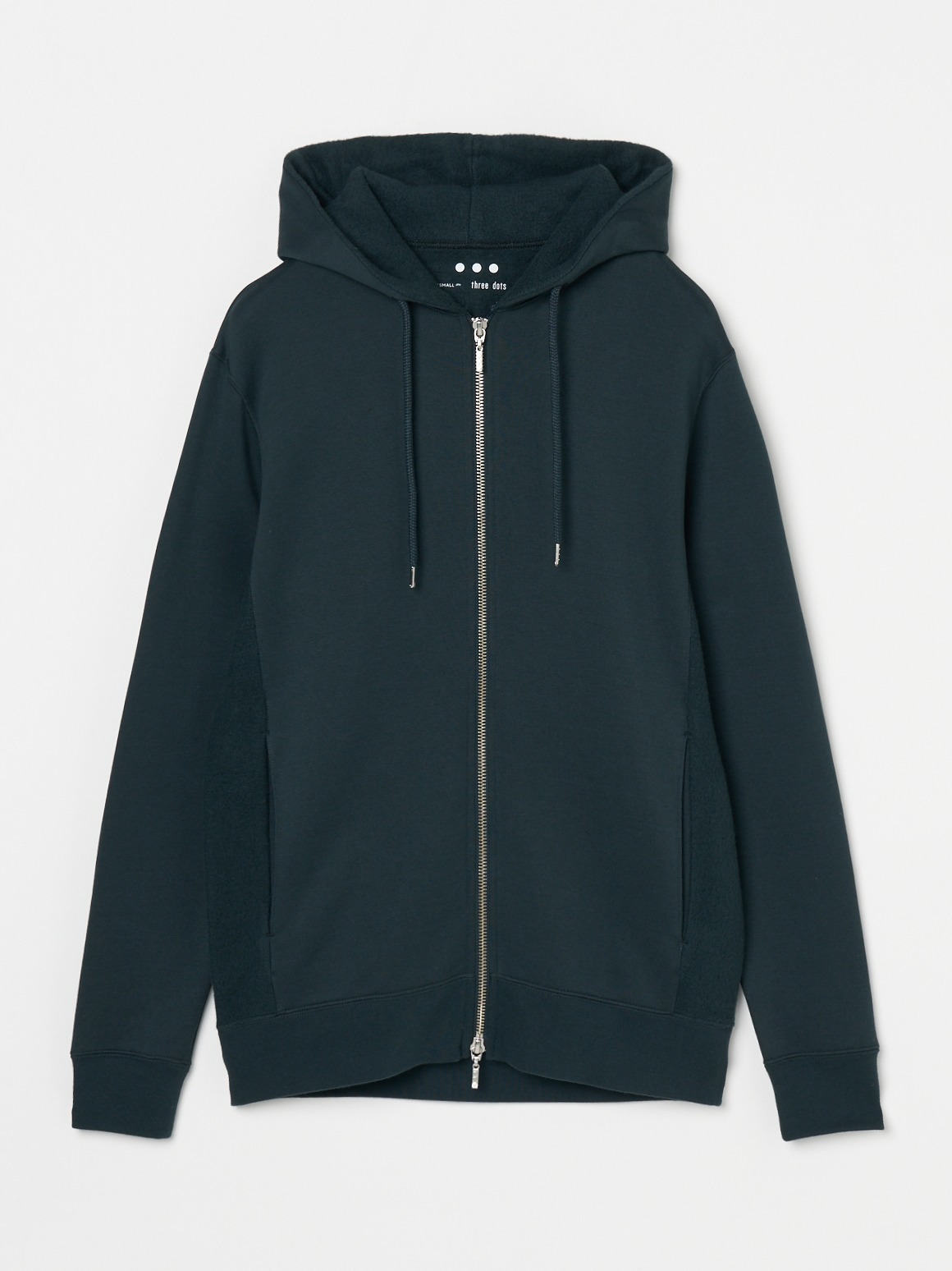 Men's cashmere touch zip hoody｜スリードッツ オフィシャル