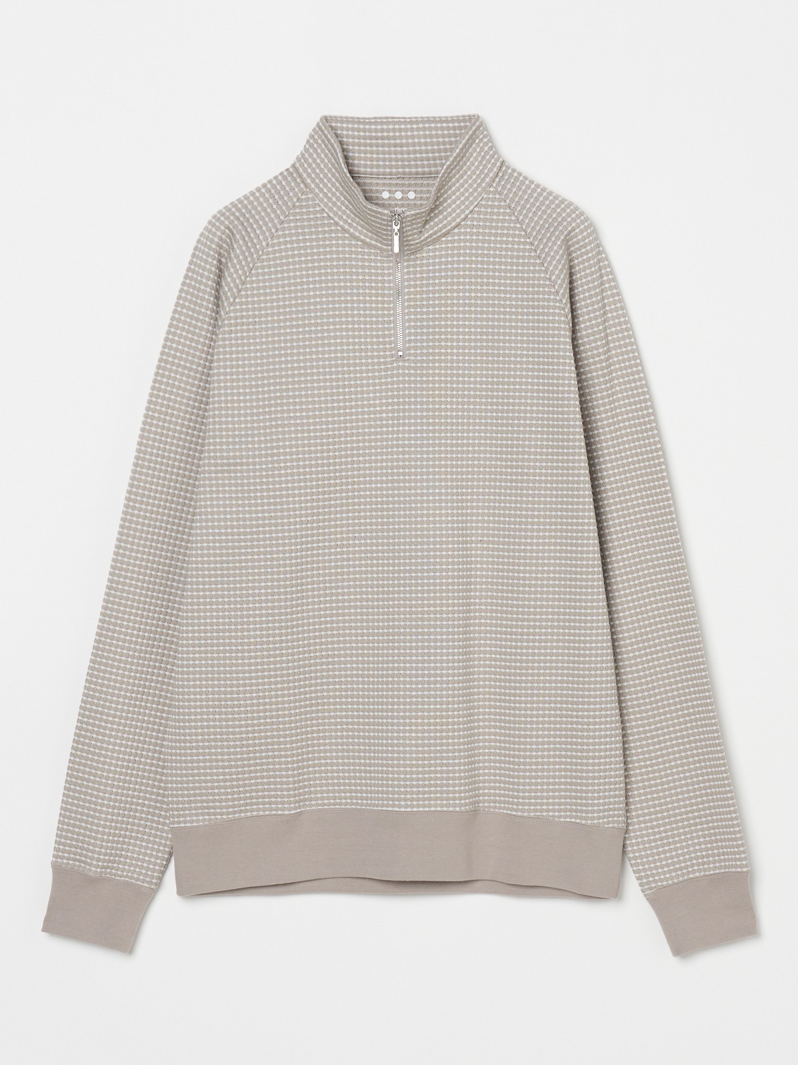 Men's waffle harf zip pull over｜スリードッツ オフィシャルオンラインショップ