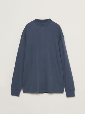 Men's souffle cotton mock neck 詳細画像