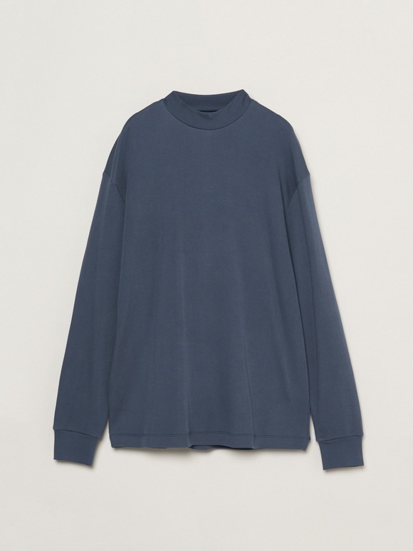 Men's souffle cotton mock neck