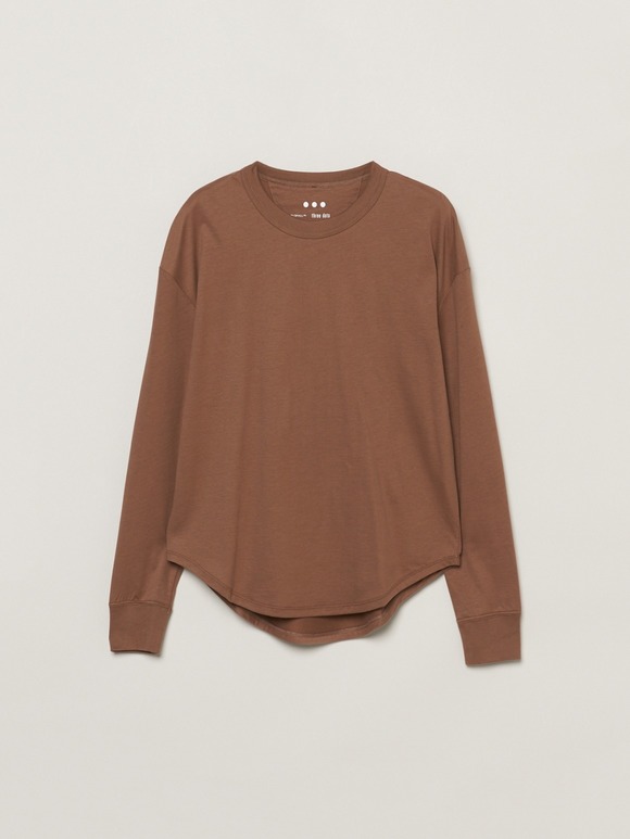 Sanded jersey long t-shirt