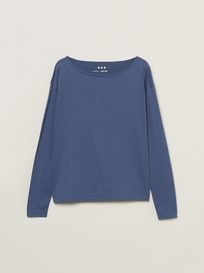 Sanded jersey l/s boatneck tee 詳細画像