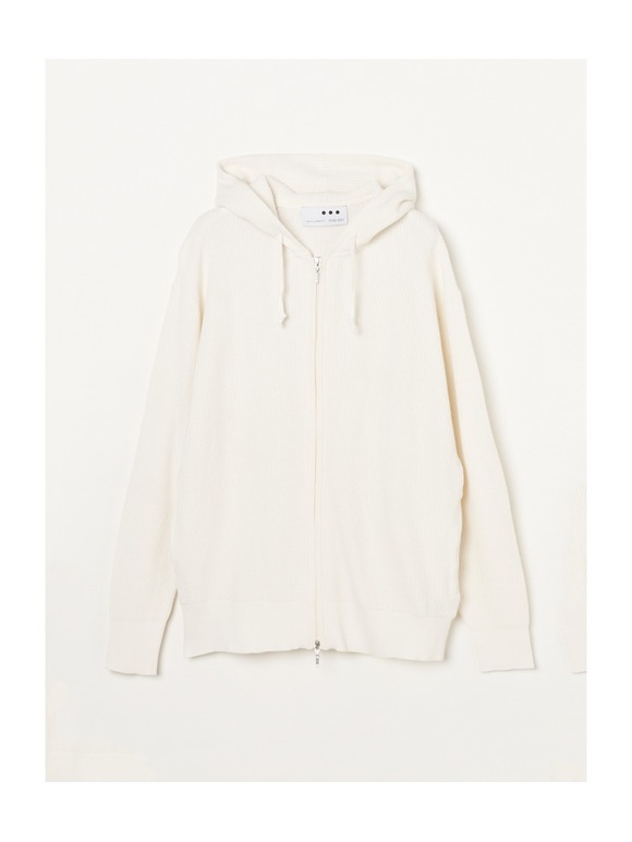 Men's 18G cotton nylon zip hoody｜スリードッツ オフィシャル