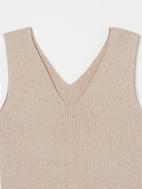 Cotton melange rib tank 詳細画像