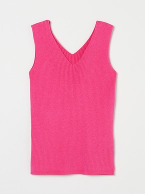 Cotton melange rib tank 詳細画像