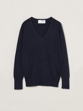 Cotton melange smooth pullover 詳細画像