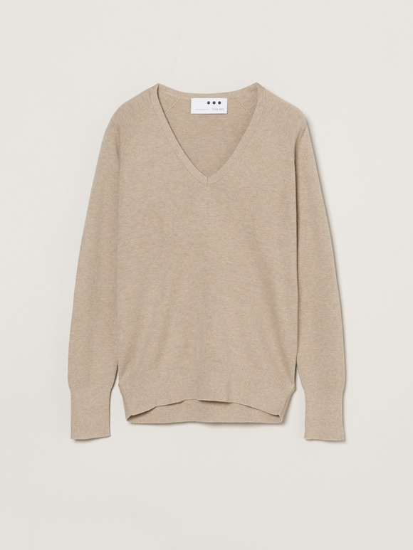 Cotton melange smooth pullover