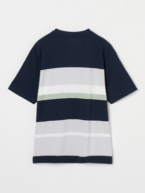 Men's random border s/s crewneck 詳細画像