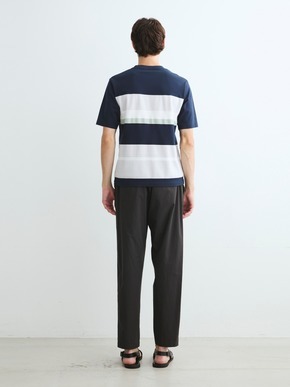 Men's random border s/s crewneck 詳細画像