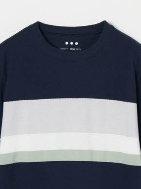 Men's random border s/s crewneck 詳細画像