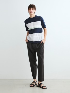 Men's random border s/s crewneck 詳細画像