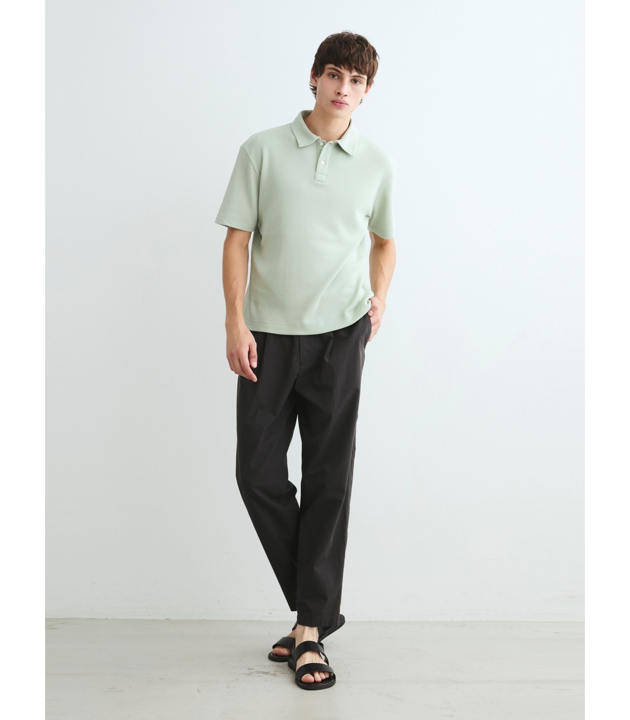 Men's souffle cotton s/s polo｜スリードッツ オフィシャル