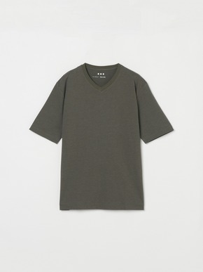 Men's powdery cotton s/s v neck T 詳細画像