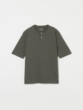 Men's powdery cotton s/s henley 詳細画像