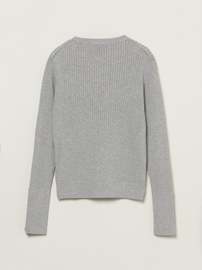 Lurex sweater rib knit tee 詳細画像