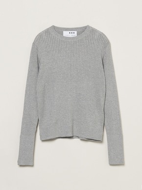 Lurex sweater rib knit tee 詳細画像