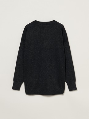 Lurex sweater loose pullover 詳細画像