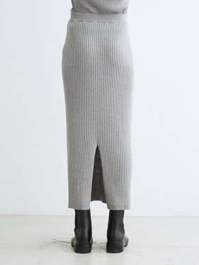 Lurex sweater rib skirt 詳細画像