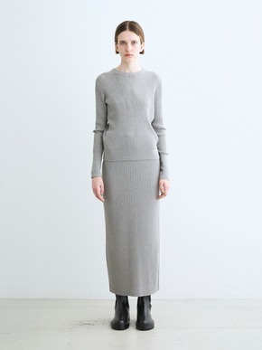 Lurex sweater rib skirt 詳細画像