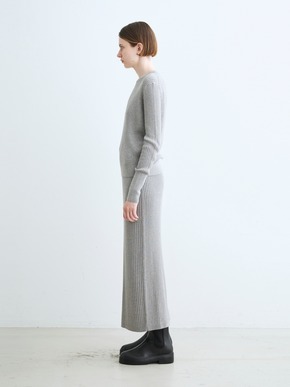 Lurex sweater rib skirt 詳細画像