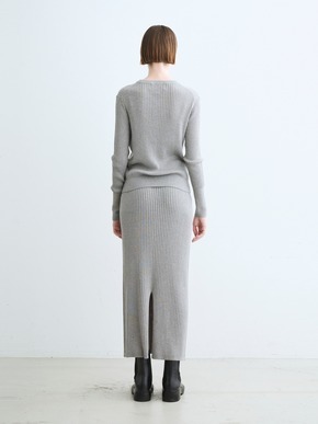 Lurex sweater rib skirt 詳細画像