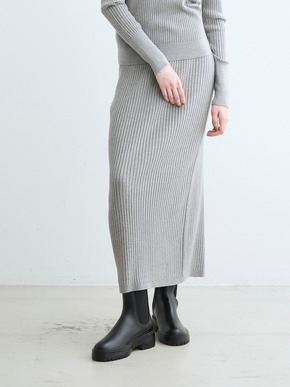 Lurex sweater rib skirt 詳細画像